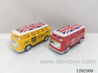 Solid Color School Bus Inertia Vehicle