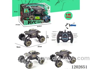 1:16 2.4G 11ch rc car W L/M included battery two-color mixing