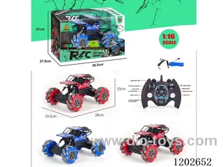 1:16 2.4G 11ch RC car (alloy) W L/M included battery red and blue color mixing
