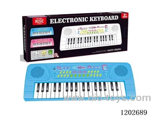 37 Keys Blue Electronic Piano with Microphone