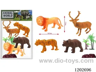 4 Wild Animal Set
