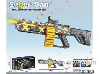 Manual/automatic integrated soft bullet gun with light