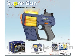 Manual/automatic integrated soft bullet gun with light