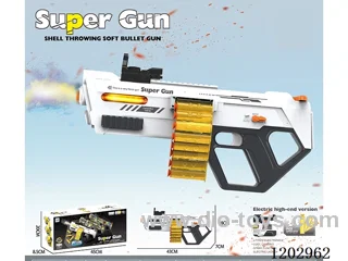 Manual/automatic integrated soft bullet gun with light/spray