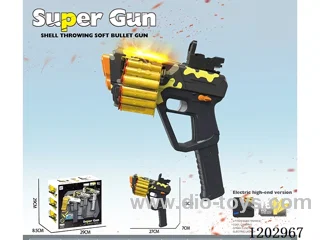 Manual/automatic integrated soft bullet gun with light
