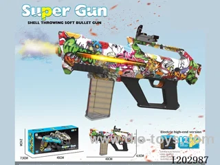 automatic soft bullet gun with light/spray