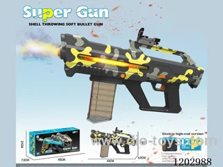 automatic soft bullet gun with light/spray