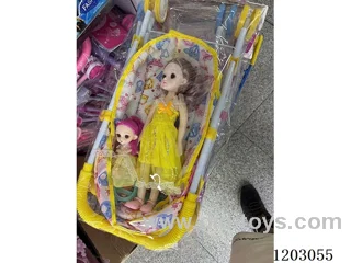 Iron Stroller With Doll