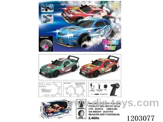 1:18 4WD Drift Car w/Lights w/TRY ME included battery