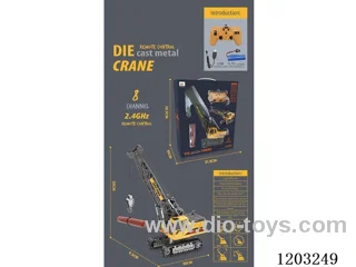 8-ch alloy engineering RC crane included battery