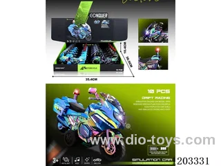 10PCS inertia car W L/M 2 colors mixed