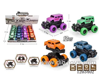 12PCS Inertia Off-Road Bursting Vehicle