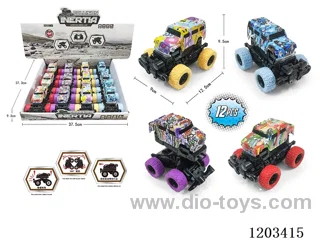 12PCS Inertia collision deformation burst watermark car