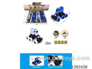 8PCS 6 Wheel Climbing Police Vehicle