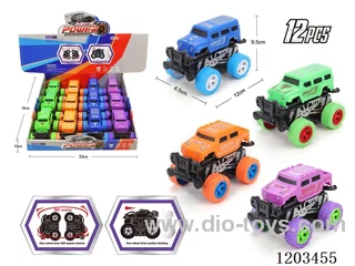 12PCS Inertia 360 degree rotating car