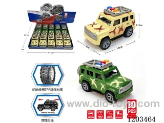 10PCS Inertia Camouflage Mercedes Benz Police Car