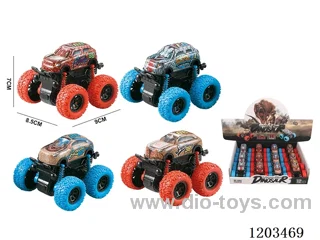 Double Inertia Stunt Dinosaur Car