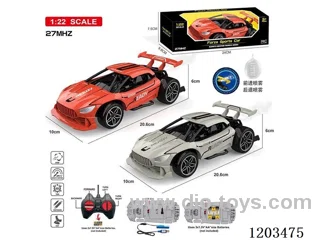 1:22 4ch rc car with light/spray not included battery