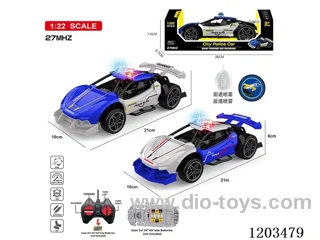 1:22 4ch rc car with light/spray not included battery
