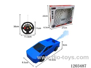 1:24 2ch rc car with 3D light/spray not included battery