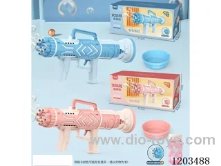 9 holes bazooka electric bubble gun