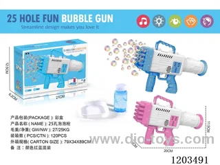 Electric 25 Hole Bubble Gun