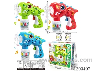 Automatic Bubble Gun 3 colors mixed W L/M（95ML bubble water）4*AA not included