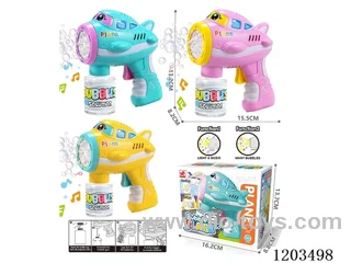 Automatic Bubble Gun 3 colors mixed W L/M（95ML bubble water）4*AA not included