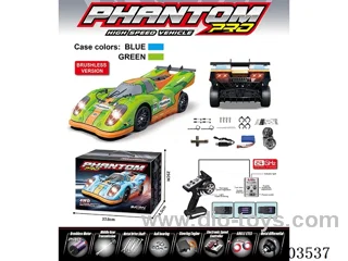 1/16 RC 4WD Flat Runner Drift Vehicle (917) Brushless Devil's Angel Eye Headlights (7 Modes), Rear Lights/Batteries Included