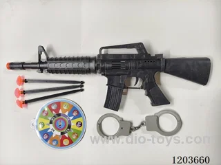 M16 solid color pin gun with handcuff target