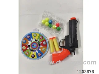 solid color eva ping pong gun with target