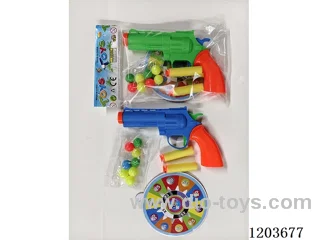 mixed colors eva table tennis gun with target