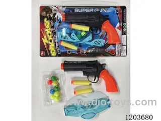 solid color eva ping pong gun with glasses