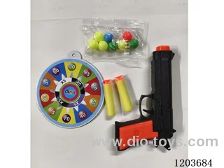 solid color eva. ping pong gun with target