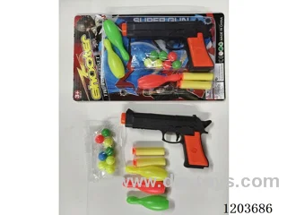 solid color eva. ping pong gun with bowling ball