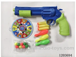 solid color EVA. ping pong gun with bowling target