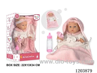 12-inch doll with sleeping bag