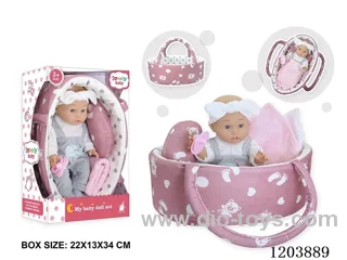 12-inch doll with handbag