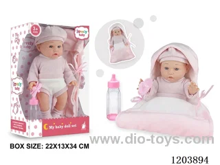 12-inch doll with sleeping bag