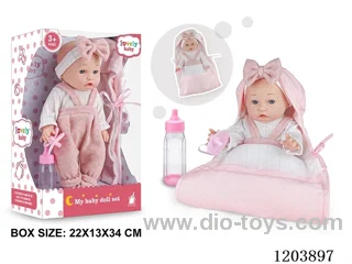 12-inch doll with sleeping bag