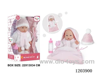 12-inch doll with sleeping bag