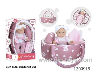 12-inch doll with handbag