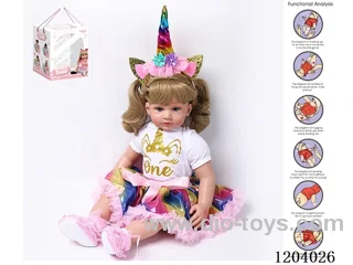60cm doll (wig cover) with bottle, magnetic pacifier, diaper, birth card, shoes, gravity sensing voice function