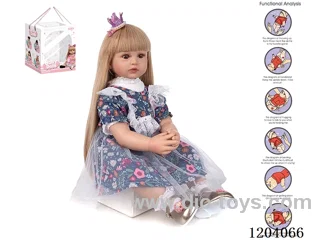 60cm doll (wig cover) with bottle, magnetic pacifier, diaper, birth card, shoes, gravity sensing voice function
