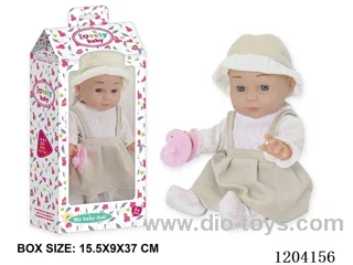 12 inch vinyl doll with pacifier
