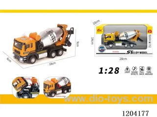 1:28 Alloy pulled-back sand mixer car with light music/water spray