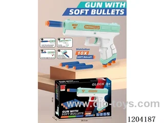 Soft Bullet Gun in Color Box