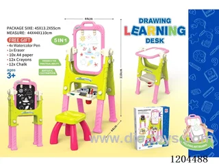 Multi-functional easel with long legs