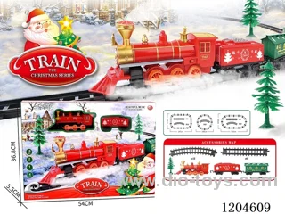 Christmas electric Lights Music Track Train (battery not included)