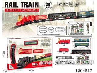 (GCC) Electric light music track train (included battery) Lithium battery with USB cable